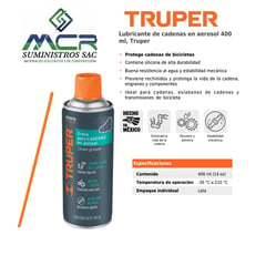 TRUPER - Lubricante de cadenas en aerosol 400 ml