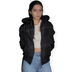 GENERICO - Casaca Corta Chaqueta Jacket Bomber para Mujer