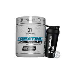 DRAG PHARMA - Creatina Monohidratada Dragon Pharma 300gr + Shaker - Tienda Fisica