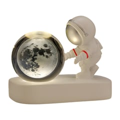 ELMEJORPRECIO - Lampara Decorativa Modelo Astronauta Con Esfera 3D Diseño Luna