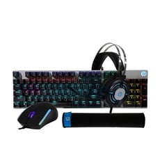 HP - Combo GAMER 4 en 1 (Teclado+Mouse+Audífonos+Mouse Pad) GM3000