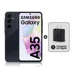 SAMSUNG - Galaxy A35 8GB 256GB Negro + Cargador 25W