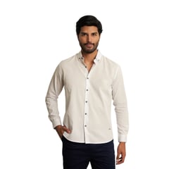 ISAGUE - Camisa Lino Manga Larga Hombre