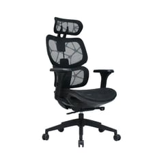 OFIDEAS - SILLA DE OFICINA PRESIDENCIAL CON CABECERA NEGRO -