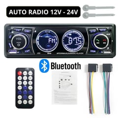 GENERICO - Auto Radio Bluetooth 1Din Función 12v-24voltios