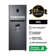 SAMSUNG - Refrigeradora Samsung Twin Cooling 382L RT38K5930BSPE