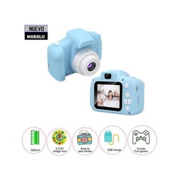 OEM - Mini Cámara Digital Fotográfica para Niños celeste