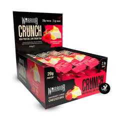 WARRIOR - Barra Proteína Crunch 64 grs caja 12 unidades - Raspberry Lemon Cheesecake