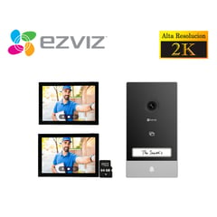 EZVIZ - Kit Videoportero Inteligente HP7 2K Exterior Eviz + 1 MONITOR 64GB