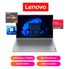 LENOVO - LAPTOP V15 15", AMD RYZEN 5 7520U, 16GB RAM, 512GB SSD - NOTEBOOK