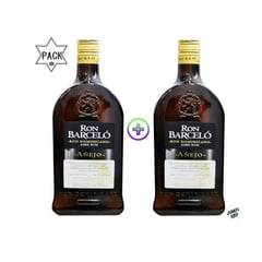 BARCELO - Pack 2 unidades ron barceló añejo rubio 3500ml
