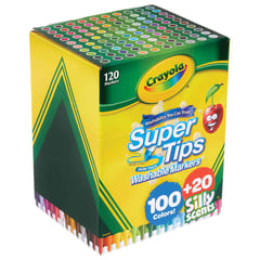 CRAYOLA - Marcadores Lavables SuperTips 120 Unidades