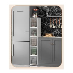 GENERICO - Organizador Multiuso Mueble Estante Cocina Baño De 5 Niveles Multiuso Plegable