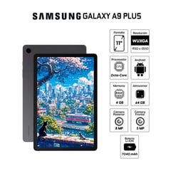 SAMSUNG - Tablet Samsung Galaxy A9 Plus SM-X210NZAAPEO 11 64GB 4GB RAM Graphite