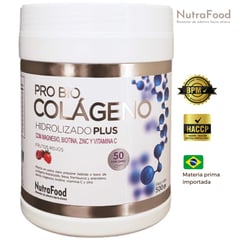 NUTRAFOOD - Colágeno Hidrolizado Plus sabor frutos rojos 500gr