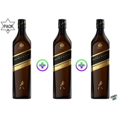JOHNNIE WALKER - Pack 3 unidades whisky johnnie walker double black 750ml