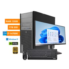 VASTEC - Computadora FORGE i7-14700k, 32GB, 1TB,RTX 4060 Ti 16GB,Windows 11 Home