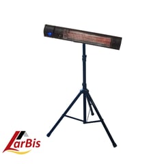 LARBIS - PACK Calefactor exterior COMFORTalu 2kw y POLEtripod - Soporte a Piso