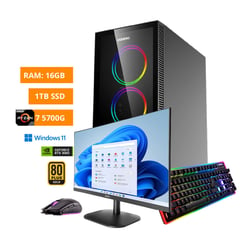 VASTEC - PC Gamer HERO Ryzen 7 5700G, 16GB,1TB SSD,RTX 3060 12GB,Windows 11 home