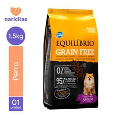 EQUILIBRIO - PERRO GRAIN FREE SENIOR RAZAS PEQUEÑAS 1.5 KG