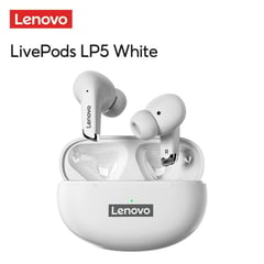 LENOVO - Audífonos Bluetooth Lp5 Blancos