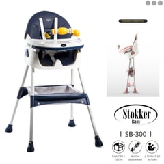 STOKKER BABY - Silla de Comer Azul de bebé modelo Luna Stokker