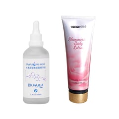 CHERIMOYA - Serum Facial Ácido Hialurónico + Crema Corporal Aroma Flores