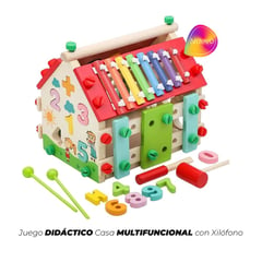 GENERICO - Juego Didáctico Casa Multifuncional con Xilófono