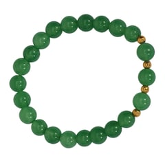 GENERICO - Pulsera Green Jade piedra natural Unisex artesanal