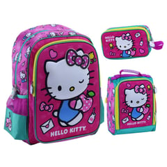 SCOOL - SET MOCHILA HELLO KITTY 3D