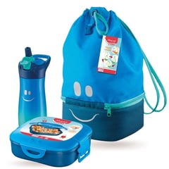 MAPED - Pack Regreso a Clases Lonchera + Hermético + Termo 580 ml Azul