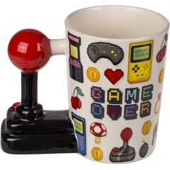 GENERICO - TAZA GAMER JOYSTICK ARCADE GAMER OVER