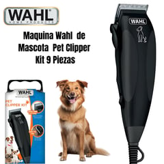 WAHL - Maquina de Mascota Pet Clipper Kit 9 Piezas