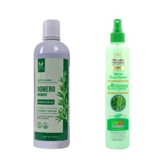 NEVADA NATURAL PRODUCTS - Shampoo de Romero sin Sal + Spray Para Peinar Romero