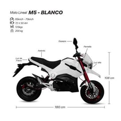 GENERICO - MOTO DEPORTIVA ELECTRICA M5 EBIKER