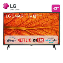 LG - Televisor 43 FHD Smart TV con ThinQ AI 43LM6370PS - NEGRO