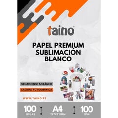 PREMIUM - Papel de Sublimacion Blanco A4 100 Hojas Paquete