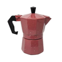 OEM - Cafetera Moka Italiana Expresso De 3 Tazas - 150ml Color Rojo