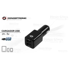 CONCEPTRONIC - CARGADOR USB 2pt para Automovil 5V