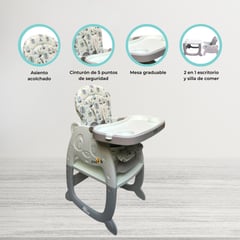 VOYAGE - Silla de Comer Escritorio «PANDA PRO» Gray