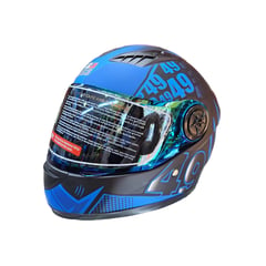 GENERICO - CASCO PARA BASICO MOTO SG3 AZUL