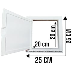 NACIONAL - Tapa De Registro Pvc 25x25cm Para Empotrar