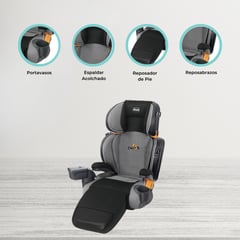 CHICCO - Silla de Auto para Bebé «KIDFIT ZIP AIR PLUS» Gray