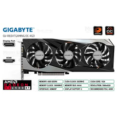 RADEON RX 6500 XT 4GB 64 bit GAMING OC