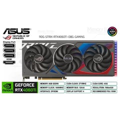 GEFORCE RTX 4060 Ti 8GB 128 bit ROG STRIX GAMING OC EDITION