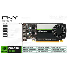 PNY - NVIDIA QUADRO T1000 4GB GDDR6 128bit