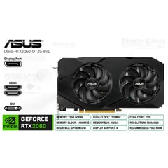 GEFORCE RTX 2060 12GB 192 bit DUAL EVO