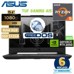 Laptop Tuf Gaming A15 Fa506Nf-Hn004 Amd Ryzen 5 156Fhd Ram 8Gb Ssd 512Gb Freedos