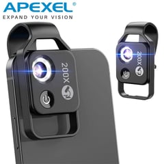 APEXEL - Microscopio Para Celular - - Super macro con CPL