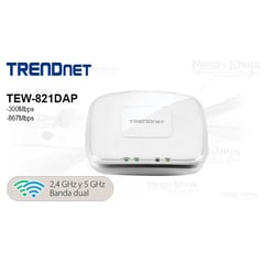 TRENDNET - ACCESS POINT TEW-821DAP AC1200 2BAND PoE